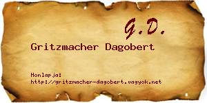 Gritzmacher Dagobert névjegykártya